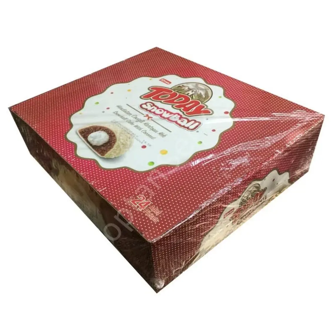 Elvan Today Snowball Hindistan Cevizli Kakaolu Kek - 45 gr x 24 Adet, Süt Kremalı Yumuşak Kek, Özel Günler İçin İkramlıklar