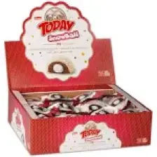 Elvan Today Snowball Hindistan Cevizli Kakaolu Kek - 45 gr x 24 Adet, Süt Kremalı Yumuşak Kek, Özel Günler İçin İkramlıklar