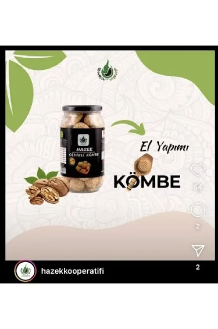 Hazek Kadın Kooperatifi Tereyağlı Cevizli Kömbe