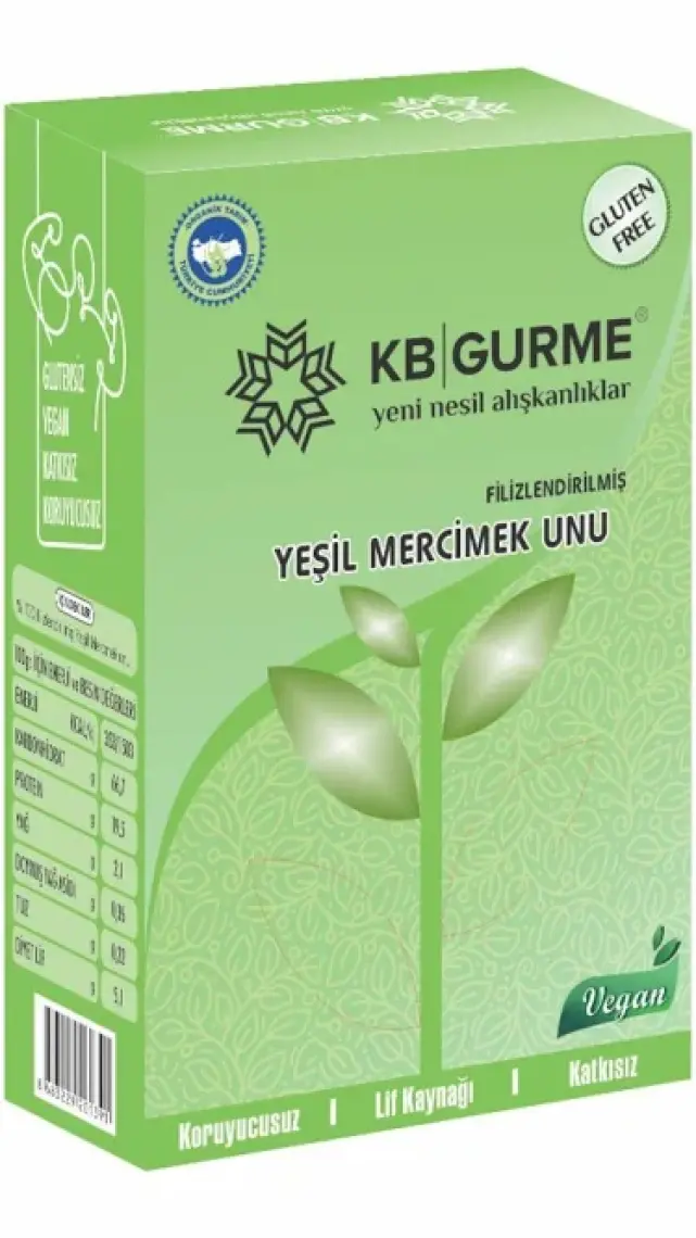 Glutensiz & Vegan Filizlendirilmiş Yeşil Mercimek Unu 500 gr