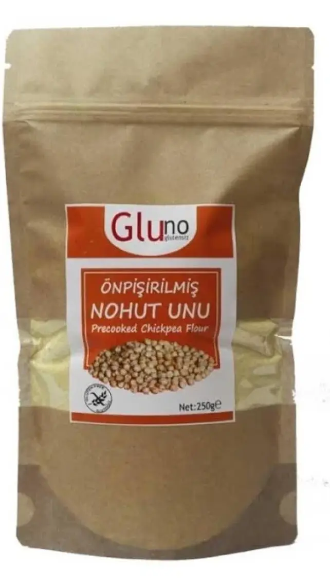 Gluno Glutensiz Önpişirilmiş Nohut Unu 250 gr
