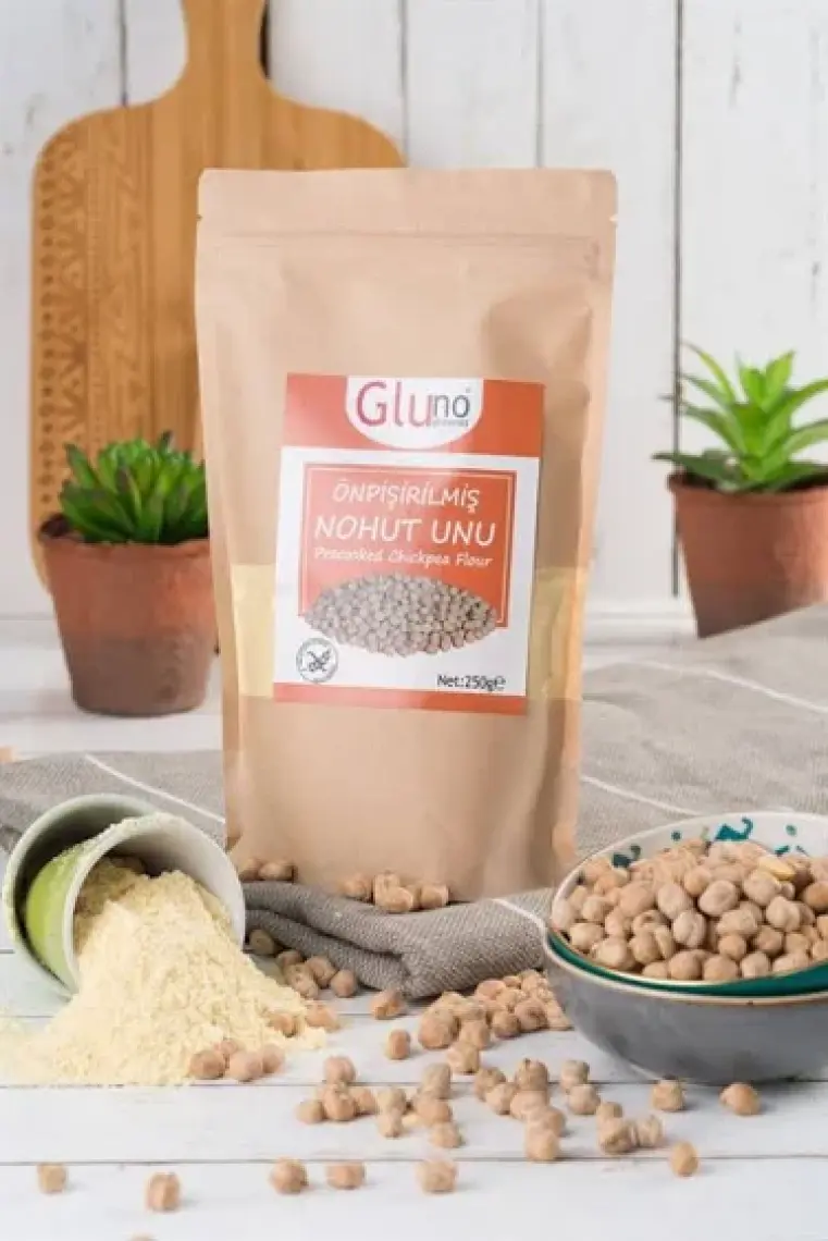 Gluno Glutensiz Önpişirilmiş Nohut Unu 250 gr