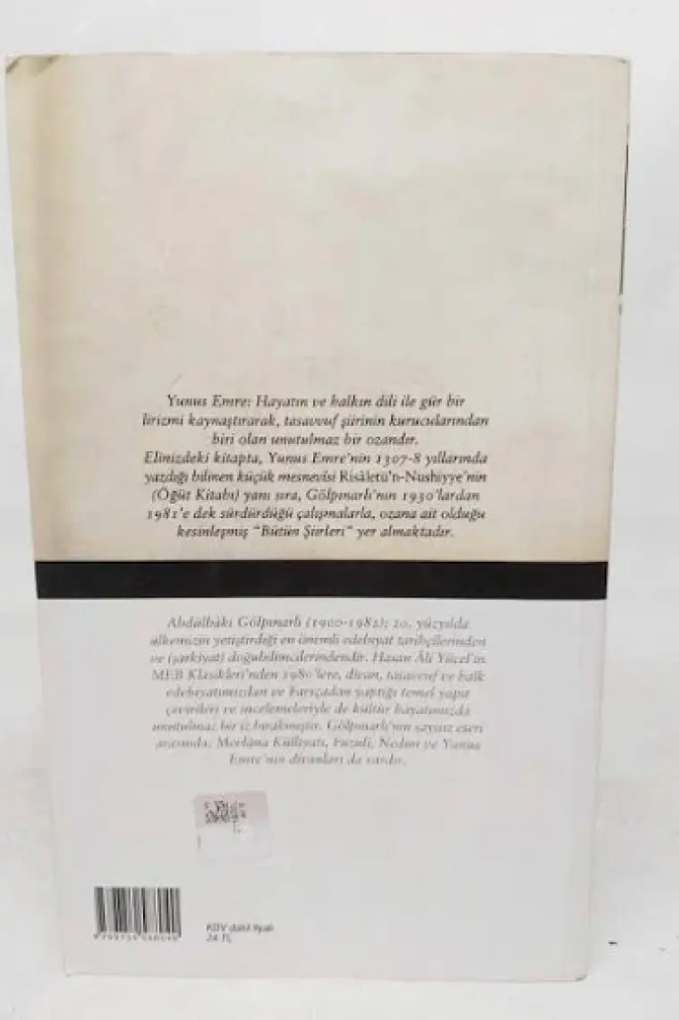 Yunus Emre Hayatı Ve Bütün Şiirleri  - Abdülbaki Gölpınarlı