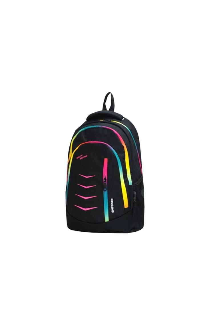 Unisex Çocuk Siyah Entegre Okul Çantası 9837