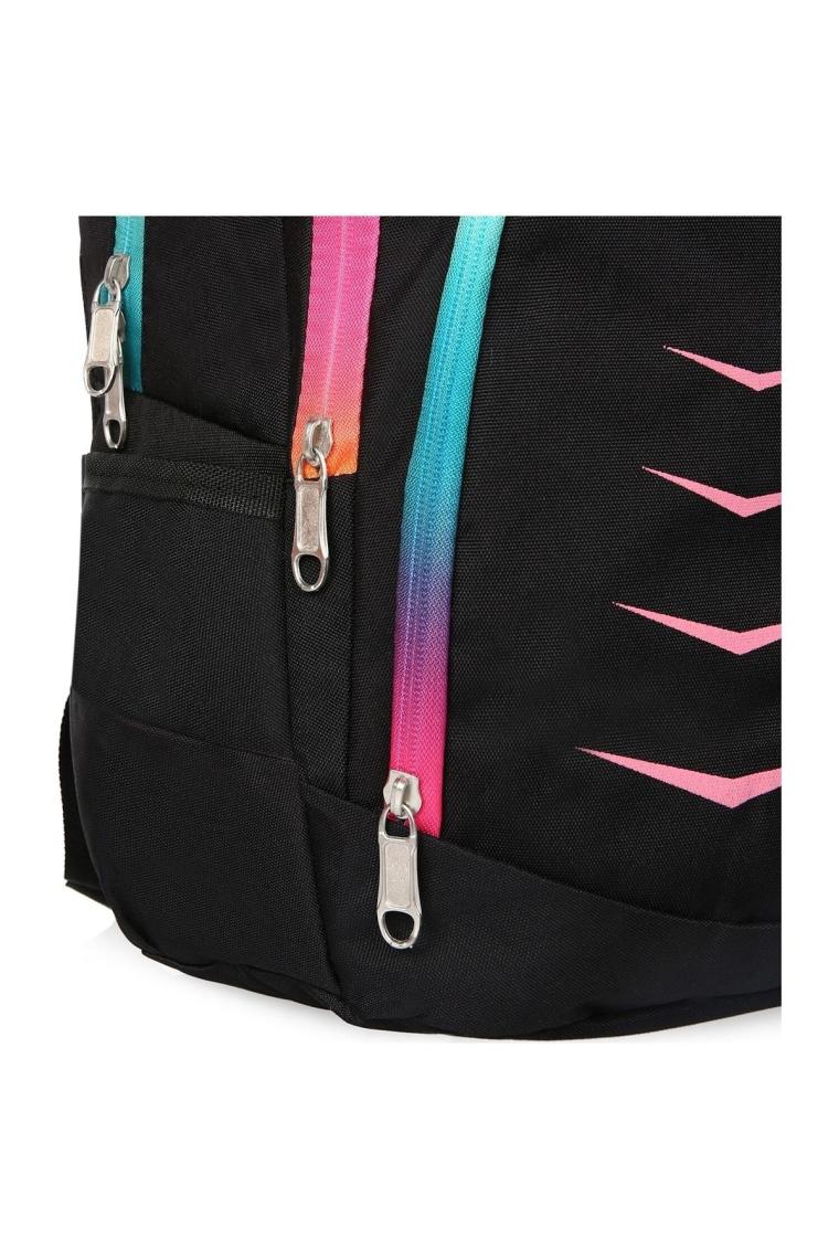 Unisex Çocuk Siyah Entegre Okul Çantası 9837