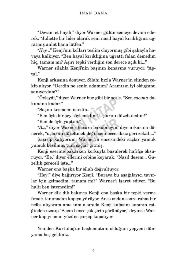 İnan Bana Bana Dokunma - 4 - Tahereh Mafi