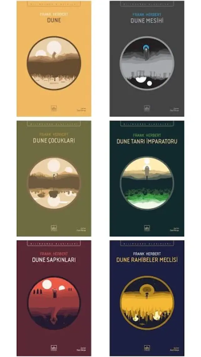 Dune:Dune Tanrı İmparatoru -Dune Sapkınları - Rahibeler Meclisi - 6 Kitap Takım - Frank Herbert