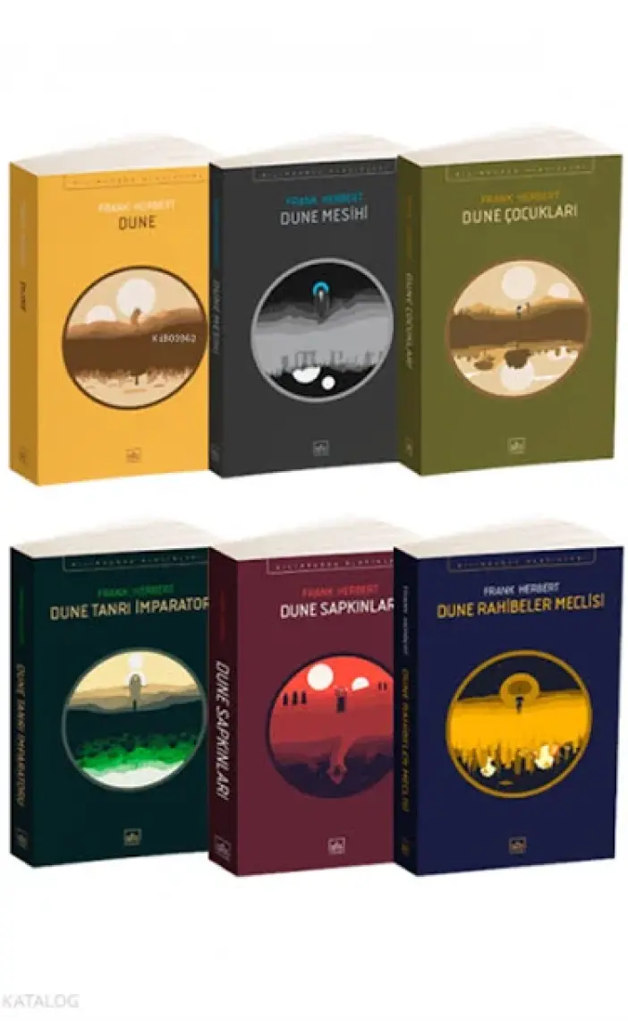 Dune:Dune Tanrı İmparatoru -Dune Sapkınları - Rahibeler Meclisi - 6 Kitap Takım - Frank Herbert
