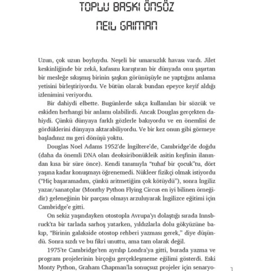 Otostopçunun Galaksi Rehberi (Ciltli) - Douglas Adams