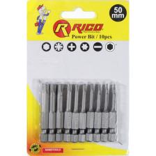 Rico 10 Parça Torx Bits Uç Seti 50mm