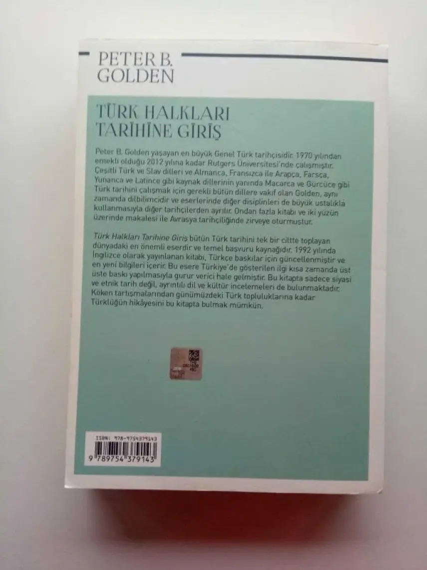 Türk Halkları Tarihine Giriş-Peter B. Golden