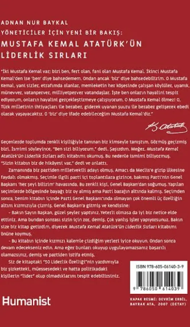 Mustafa Kemal Atatürkün Liderlik Sırları - Adnan Nur Baykal