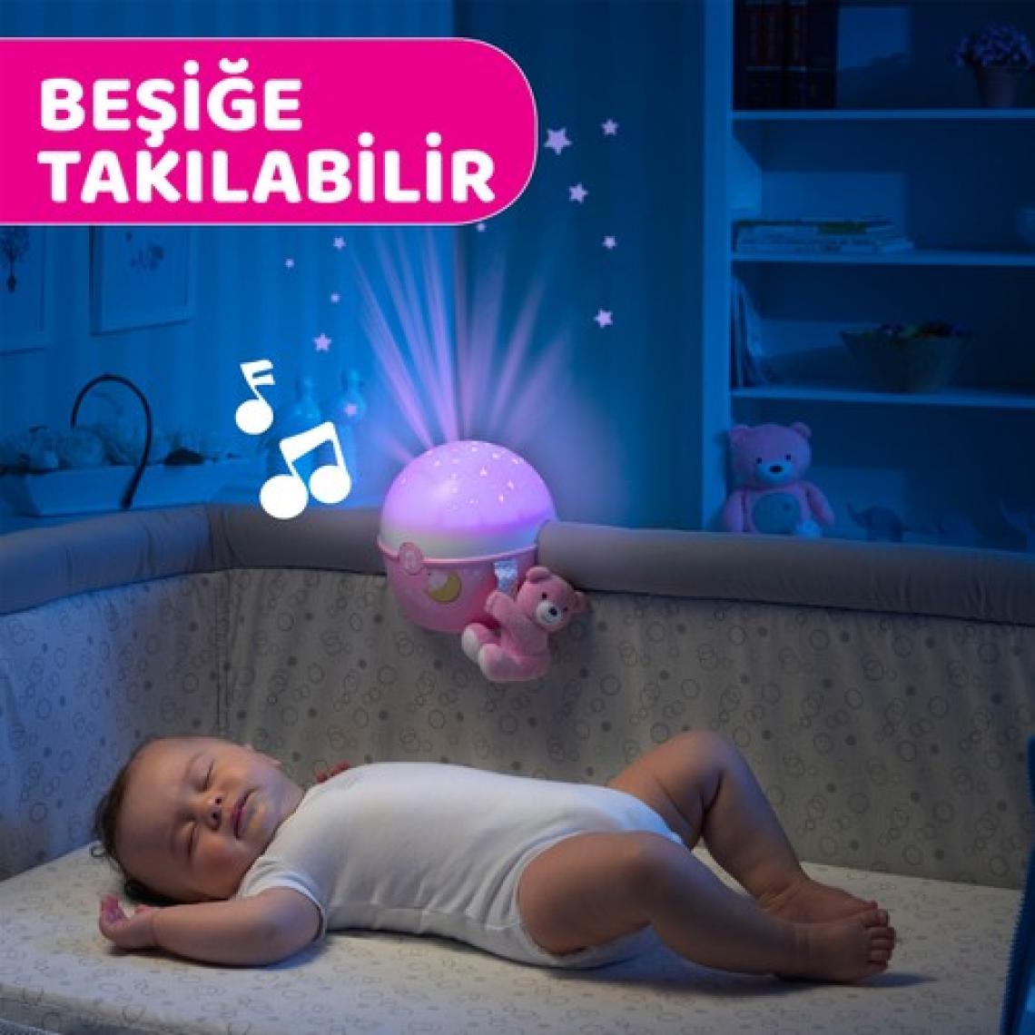 Chicco Yıldızların Yanında Projektör Dönence Pembe