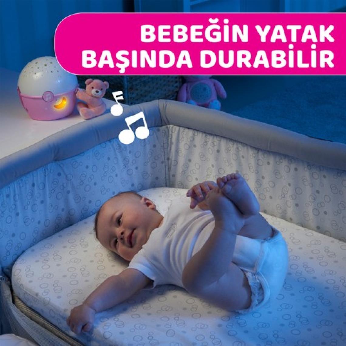 Chicco Yıldızların Yanında Projektör Dönence Pembe