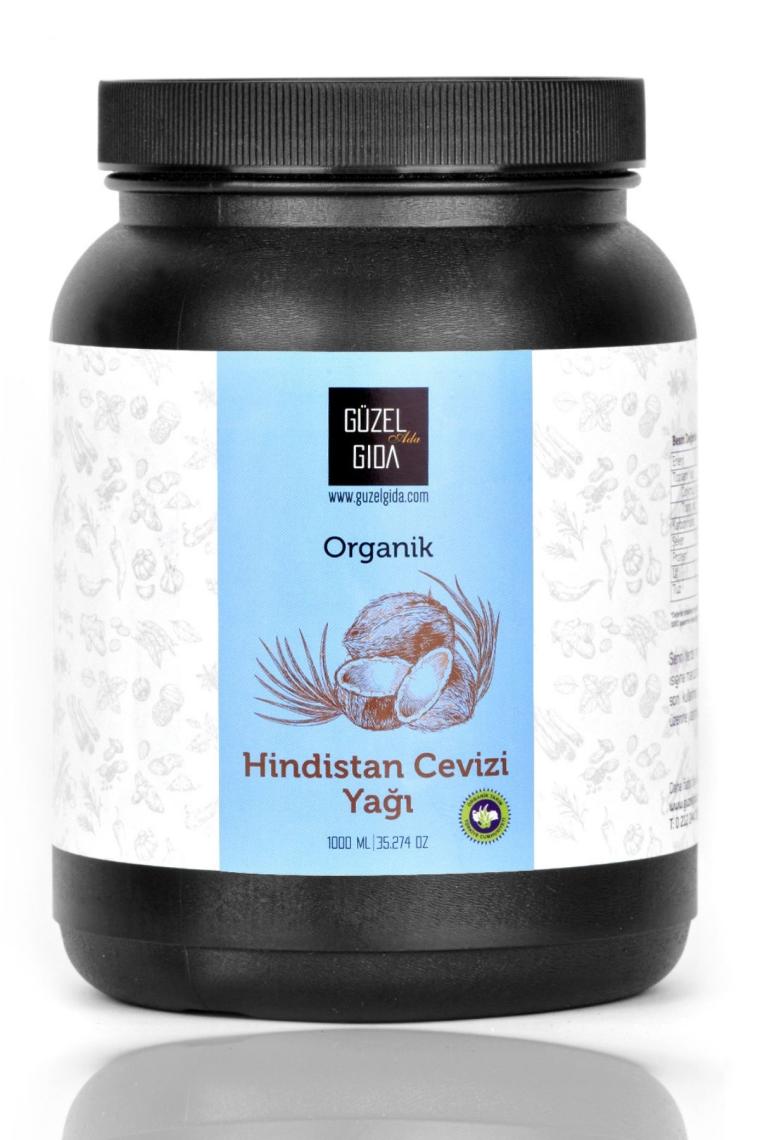 Organik Hindistan Cevizi Yağı Soğuk Sıkım 1000 Ml