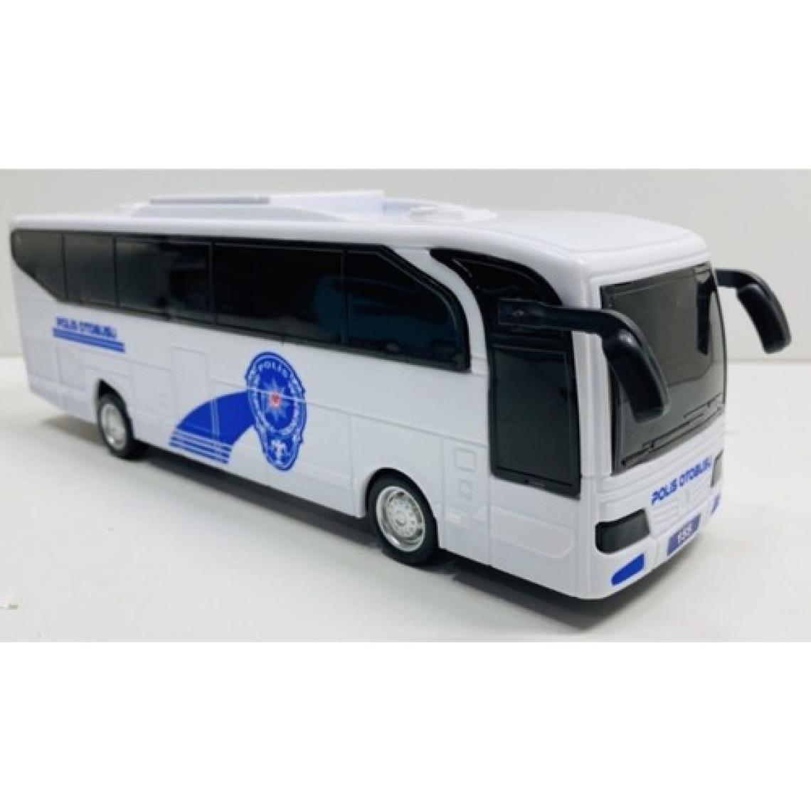 Toysandmore Otobüs Oyuncak Polis 155 Otobüsü 23 cm Sürtmeli