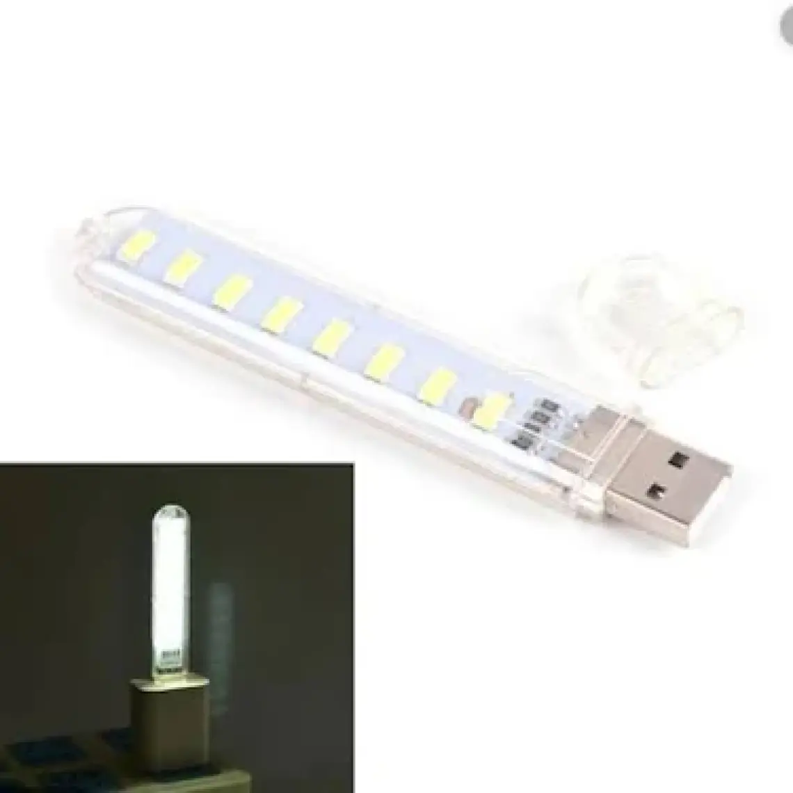 Taşınabilir 8 Ledli Büyük Flash Usb Led Işık Gece Lambası Srf-ld-05