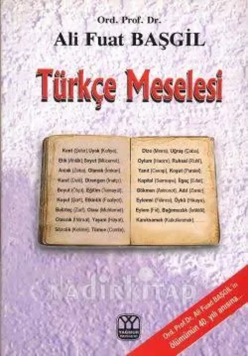 Türkçe Meselesi-Ali Fuad Başgil