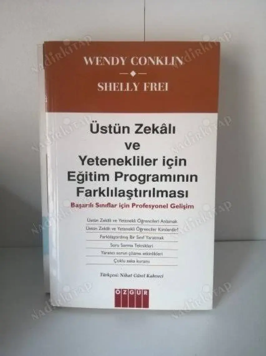Üstün Zekalı Ve Yetenekliler İçin Eğitim Programının Farklılaştırılması-Shelly Frei