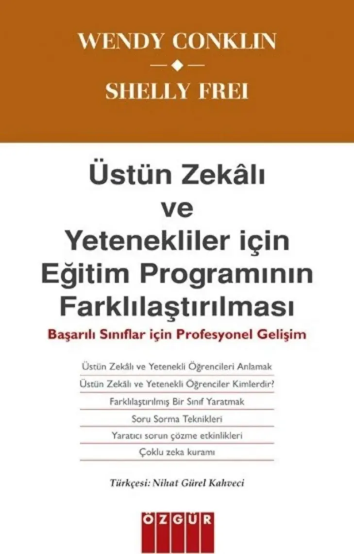 Üstün Zekalı Ve Yetenekliler İçin Eğitim Programının Farklılaştırılması-Shelly Frei
