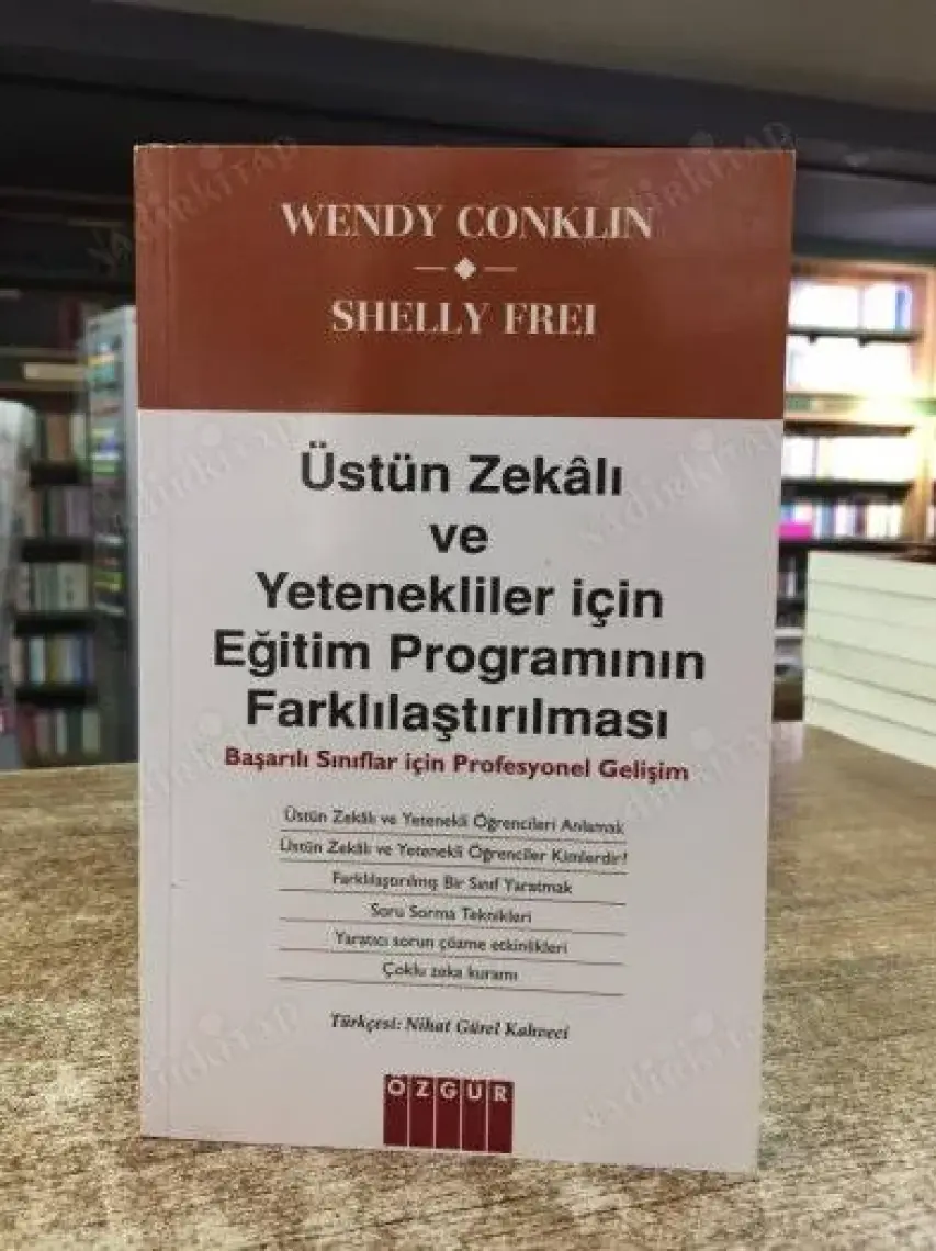 Üstün Zekalı Ve Yetenekliler İçin Eğitim Programının Farklılaştırılması-Shelly Frei