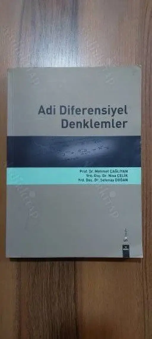 Adi Diferensiyel Denklemler - Mehmet Çağlıyan