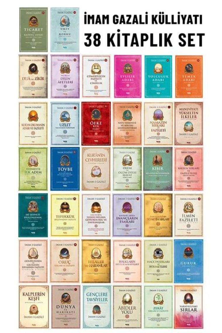 İmam-ı Gazali Külliyatı 38 Kitap Seti-KARTON KAPAKLI
