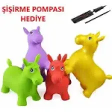 NeUygun Şişme Zıp Zıp Oyuncak Hayvanlar Pilates Eşeği + ŞİŞİRME POMPASI