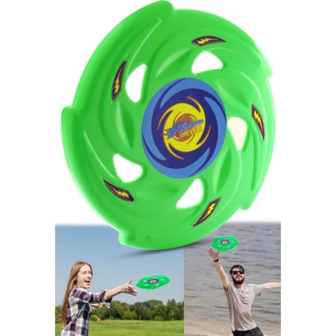 Telvesse Frizbi Fırlatma Diski Disk Atma Oyunu Çocuk Yetişkin Plaj Bahçe Oyuncak 24 cm Yeşil