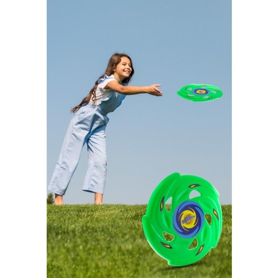 Telvesse Frizbi Fırlatma Diski Disk Atma Oyunu Çocuk Yetişkin Plaj Bahçe Oyuncak 24 cm Yeşil
