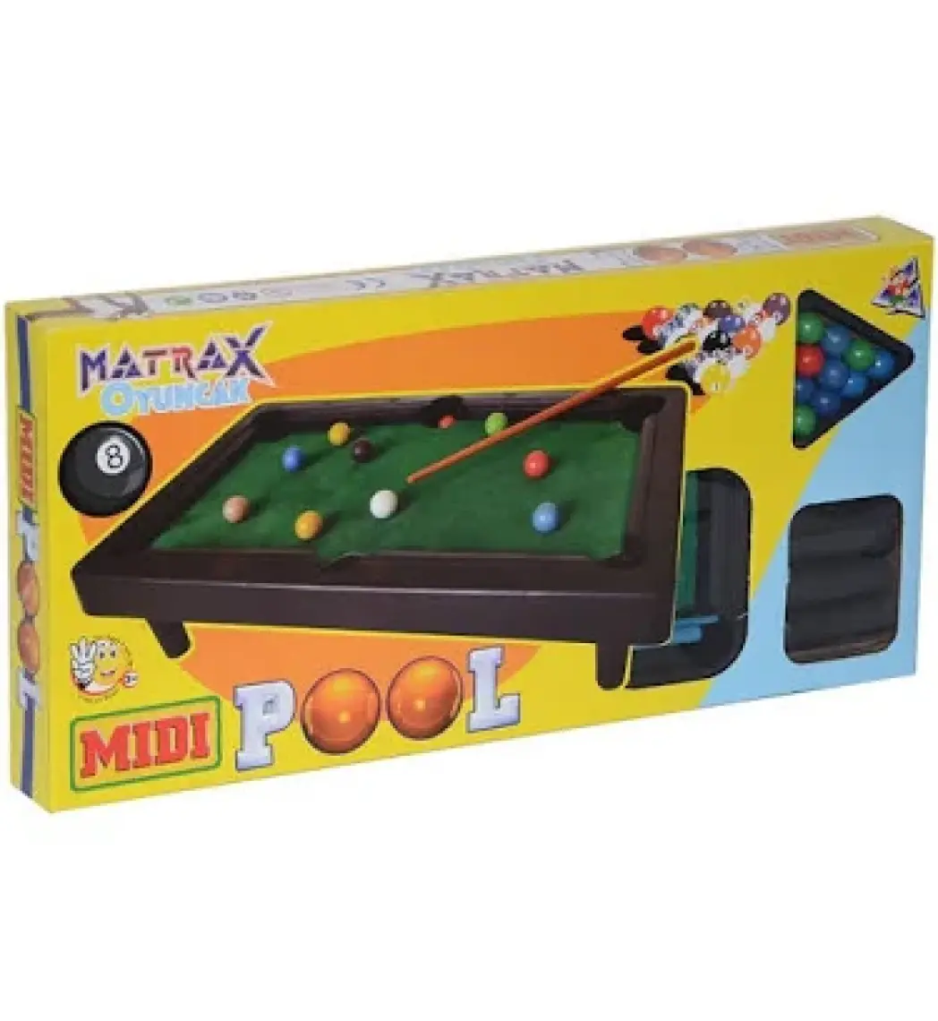 Matrax Oyuncak "MIDI POOL" Orta Boy Bilardo Oyunu