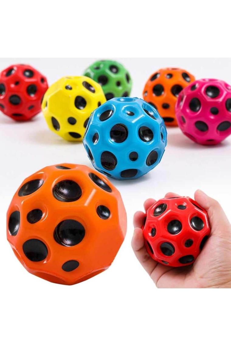 LRS Store 2 Adet Süper Yükseğe Zıplayan Delikli Bouncer Ball Space Ball Uzay Topu