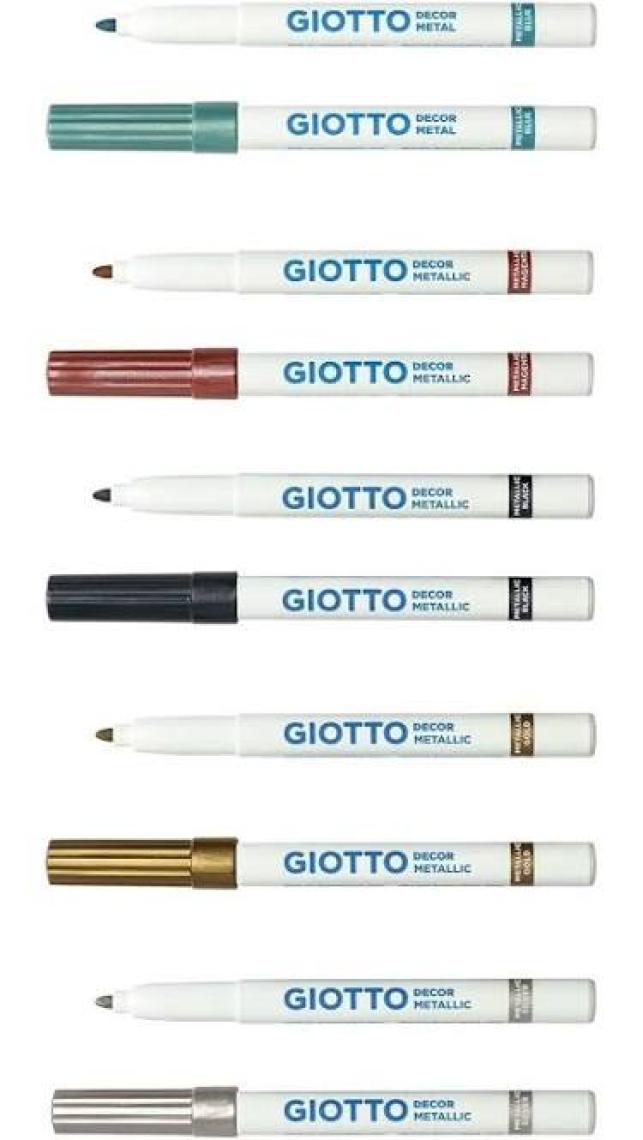 Giotto Decor Metalik Boya Askılı Paket 5'li  Spor Oyuncakları