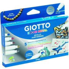 Giotto Decor Metalik Boya Askılı Paket 5'li  Spor Oyuncakları