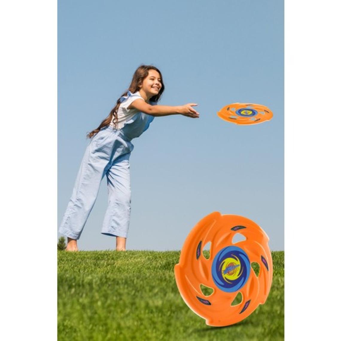 Telvesse Frizbi Fırlatma Diski Disk Atma Oyunu Çocuk Yetişkin Plaj Bahçe Oyuncak 24 cm Turuncu