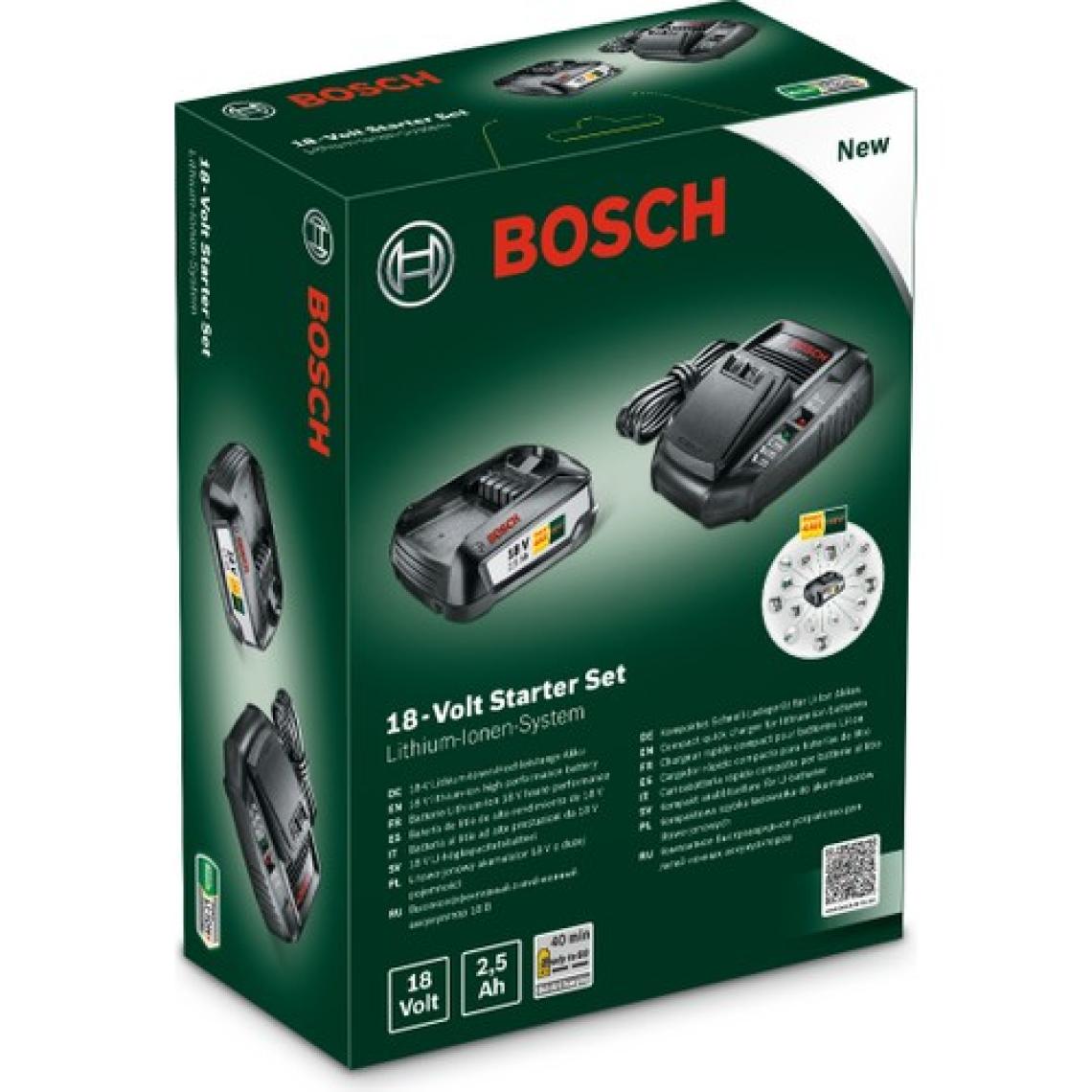 Bosch PBA 18 V 2.5 Ah Yedek Akü + AL 1830 CV Şarj Cihazı
