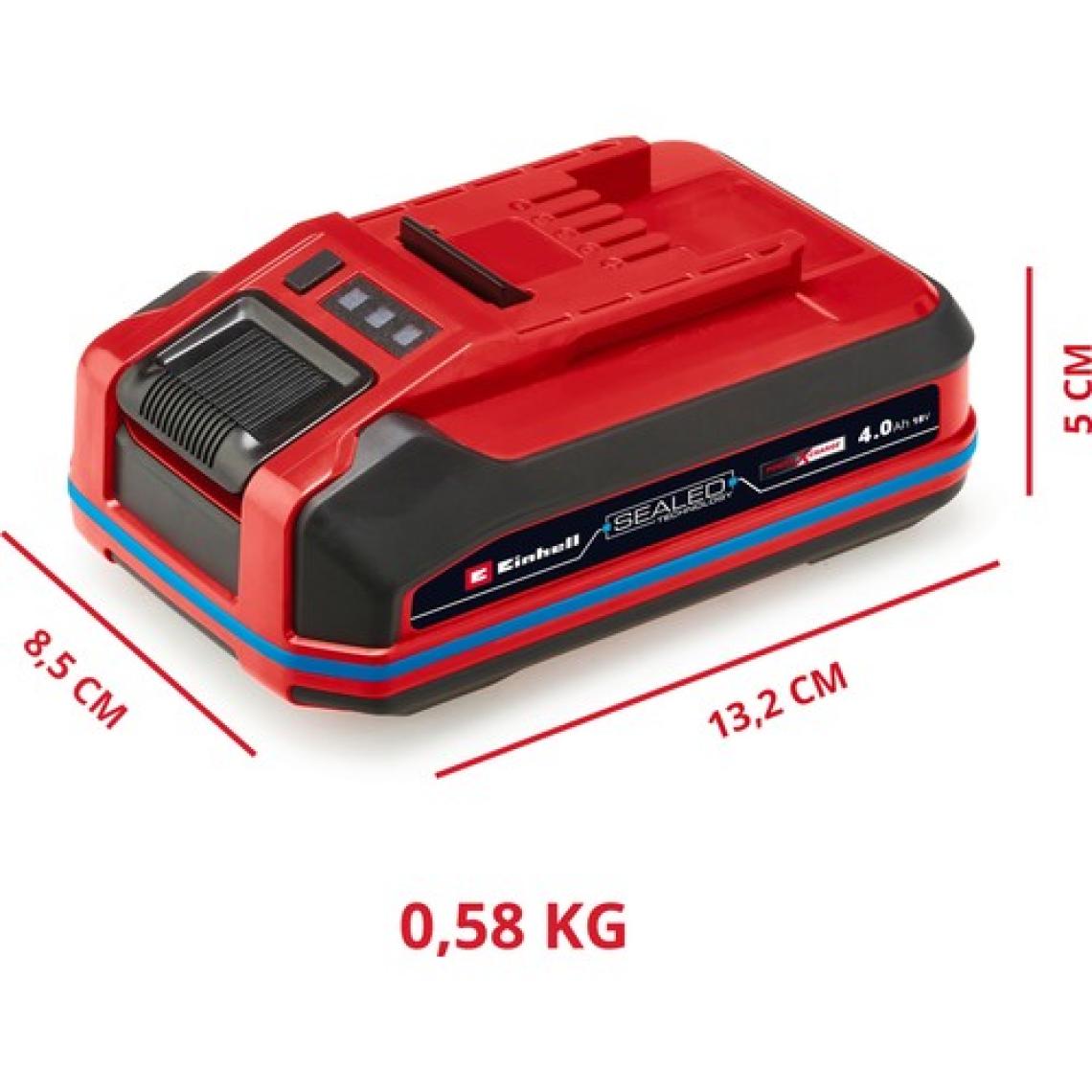 Orijinal Einhell 18 V 4.0 Ah SEALED Power X-Change PLUS (18 V Akü, Su ve Toz Koruması, IP57 Koruma Sınıfı,Tüm PXC cihazları için evrensel kullanım, Şarj cihazı dahil değil) - 4511627