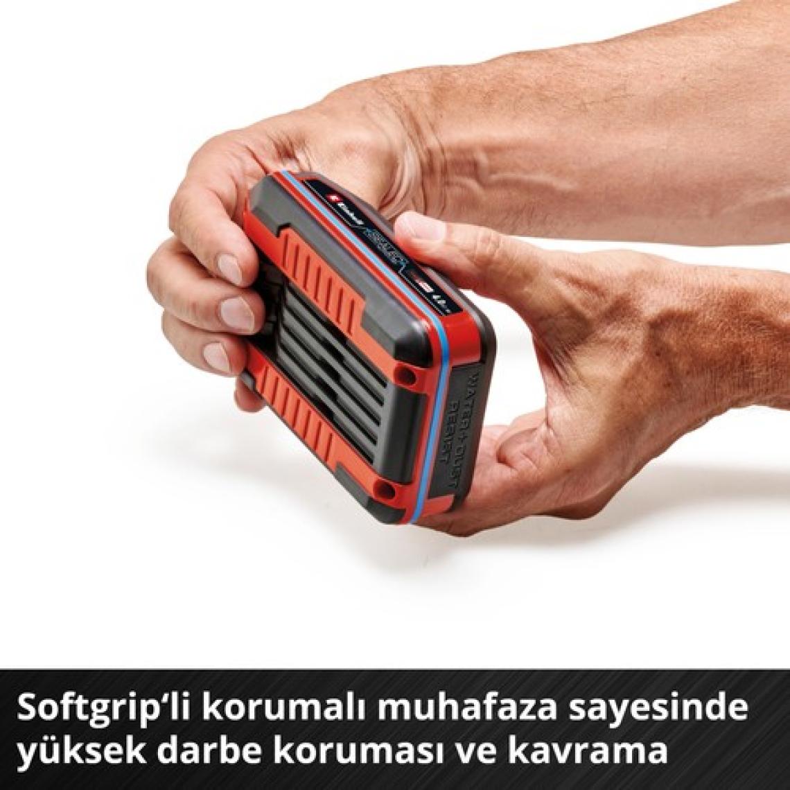 Orijinal Einhell 18 V 4.0 Ah SEALED Power X-Change PLUS (18 V Akü, Su ve Toz Koruması, IP57 Koruma Sınıfı,Tüm PXC cihazları için evrensel kullanım, Şarj cihazı dahil değil) - 4511627