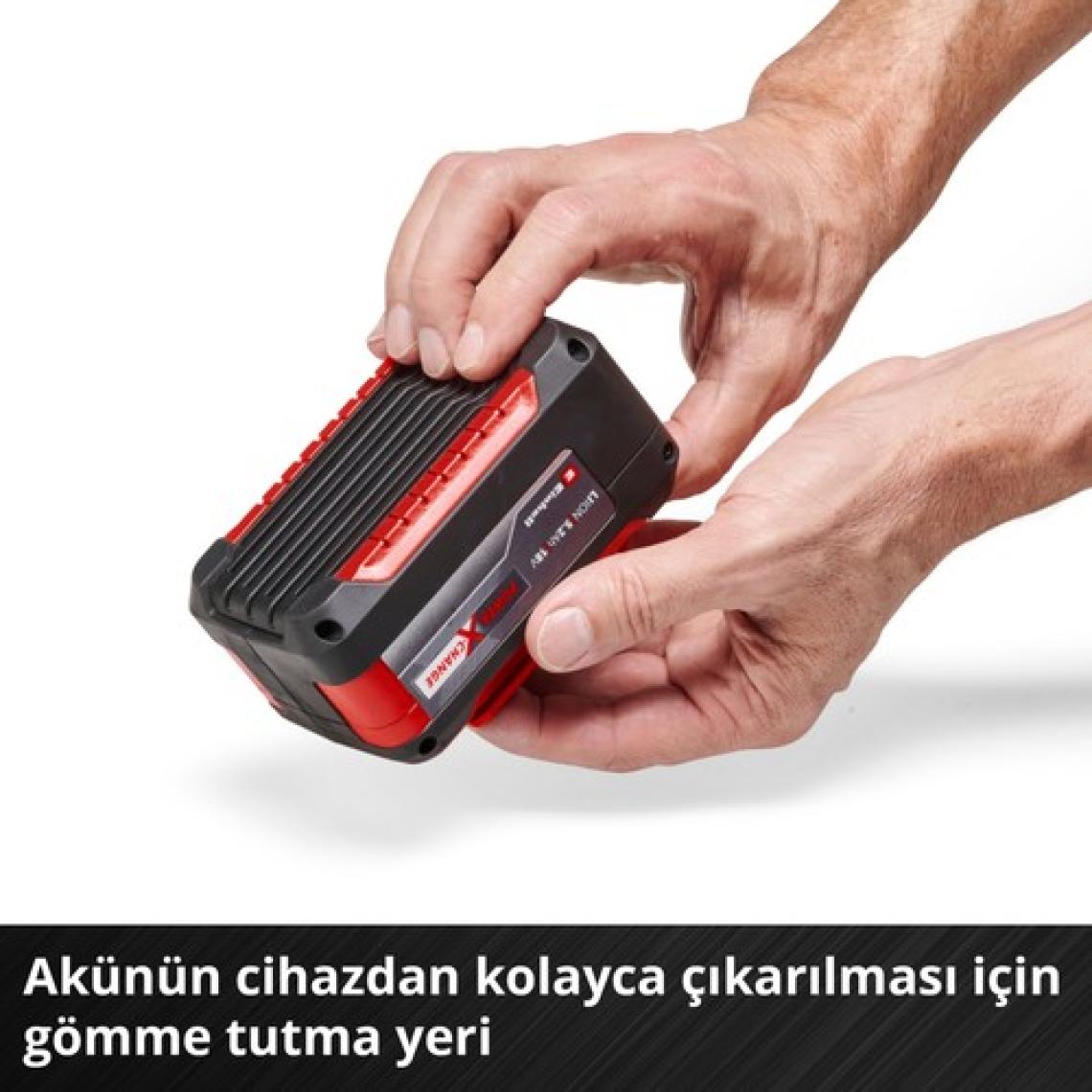 Einhell PXC Twinpack 5.2 Ah Power X-Change Akü (Li-Ion, 18 V, 2 x 5.2 Ah, Tüm Power X-Change cihazları ile uyumlu, Aktif Akü Yönetim Sistemi, Özel Şarj Döngüleri) - 4511526