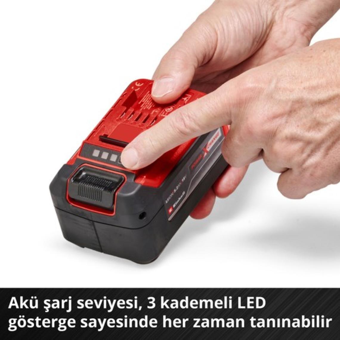 Einhell PXC Twinpack 5.2 Ah Power X-Change Akü (Li-Ion, 18 V, 2 x 5.2 Ah, Tüm Power X-Change cihazları ile uyumlu, Aktif Akü Yönetim Sistemi, Özel Şarj Döngüleri) - 4511526