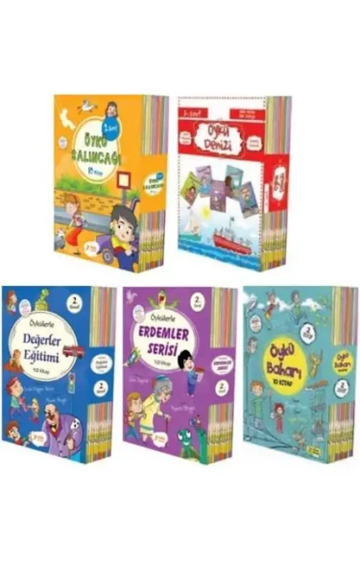 Yuva 2. Sınıf Hikaye Seti 5 Kutu 50 Kitap