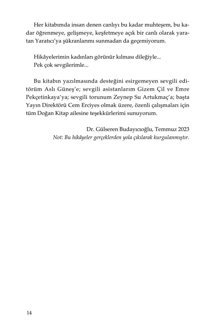 Görünmeyen Kadınlar / Gülseren Budayıcıoğlu / Doğan Kitap / 9786256843639