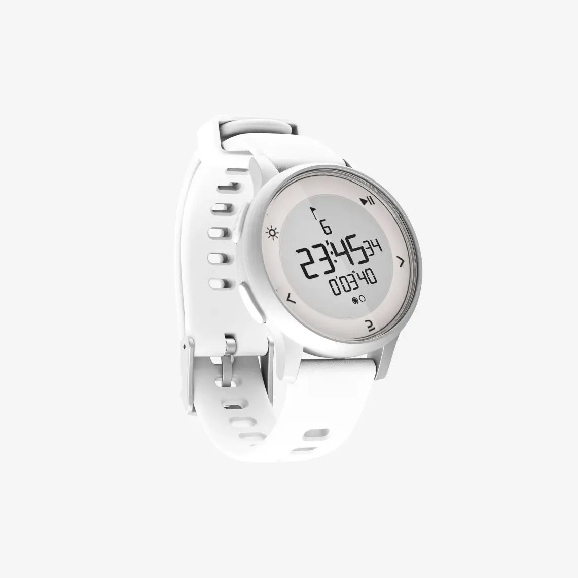Decathlon Kronometreli Koşu Saati - Beyaz - W500S