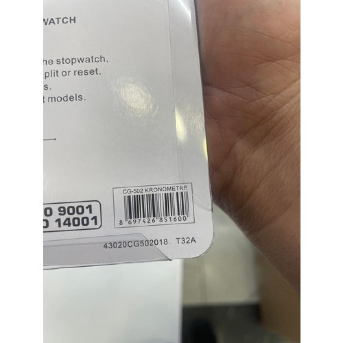 Avessa CG-502 10 Hafızalı Fonksiyonlu Stopwatch Dijital Kronometre Siyah