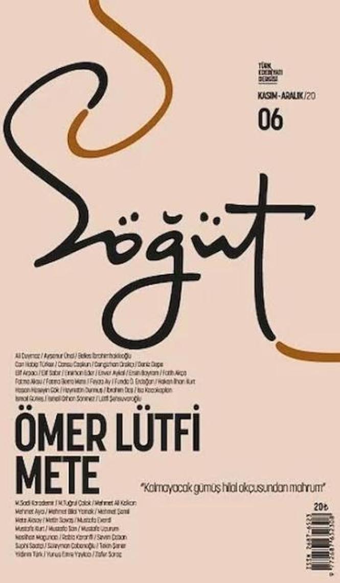 Söğüt  Türk Edebiyatı Dergisi Sayı: 06 Kasım  Aralık 2020