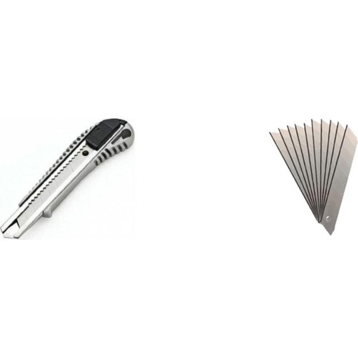 Master Metal Maket Bıçağı Geniş Gövdeli Falçata + 10 Adet Yedek Uç