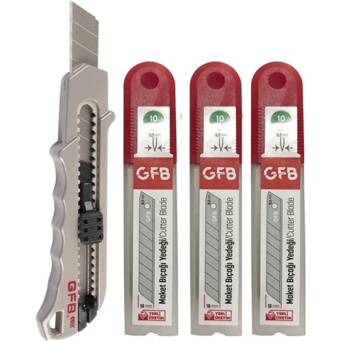 Gfb Metal Maket Bıçağı Pro ve 30 Adet Yedek Uc