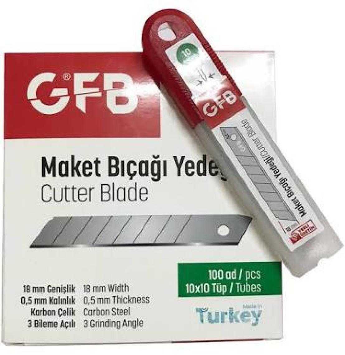 Gfb Maket Bıçağı Gfb Yedek Uç 100 Adet Kalınlık 0,5 Maket Bıçağı Ağzı
