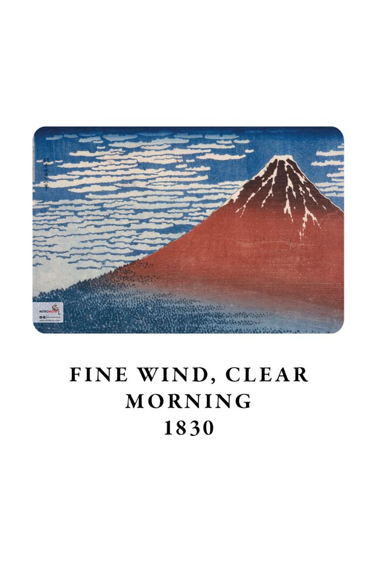 Retronote Hokusai 4'lü Defter Seti 2  Mount Fuji Series Iı  Çizgisiz  64 Sayfa  14X21CM