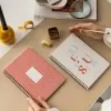 Paperora A5 Spiralli Karton Kapak Kareli Okul Defteri 80 Yaprak 2'li Set - Ders Programlı - Kırmızı